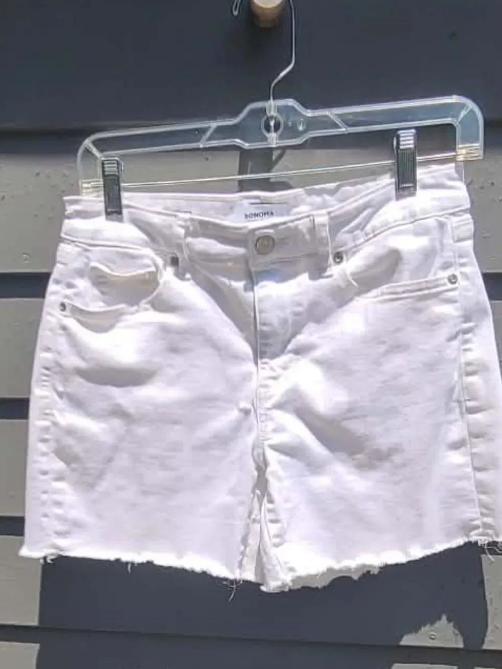 Sonoma White Jean Shorts size 6